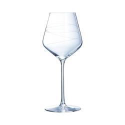 6 verres à pied 38cl Abstraction - Cristal d'Arques - Verre ultra transparent moderne - transparent 0883314887563_0
