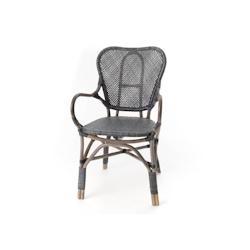 Fauteuil de bistrot Noir -   Bois Amadeus 53x60 cm - noir 3520071803197_0