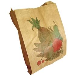 Firplast Sac à fruits 2 kg kraft brun décoré 33g/m² 200mm x 90mm x 290mm (x500) - marron 3760059549512_0