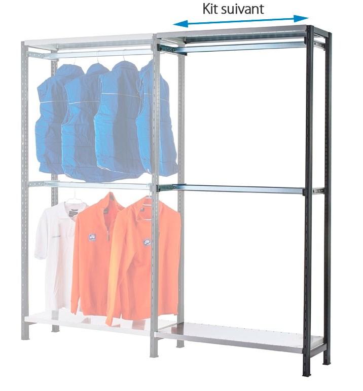 Kit suivant rayonnage magasin vêtements ru l.1170 mm_0