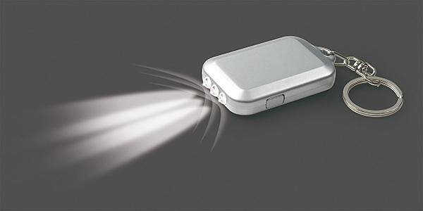 Lampe solaire - Porte-clés flash écologique avec éclairage puissant et marquage personnalisé_0