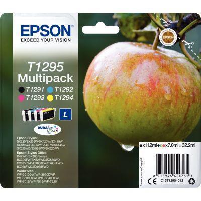 Lot de 4 cartouches jet d'encre Epson T129540 - noir, cyan, magenta et jaune - haute capacité_0