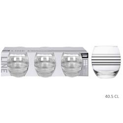 Lot de 8 Gobelets Line Black 40.5cl x6 Maitre Chef - VERRLI048_8_0