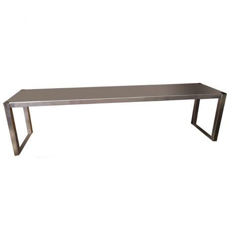 Passe-plat en inox 1 niveau - L800 x P300 x H350 mm - Fabrication française sur mesure_0