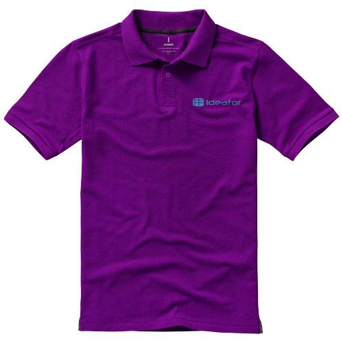 Polo manches courtes pour homme Calgary - col en côte tricot plat, maille piquée 100% coton 200 g/m²_0
