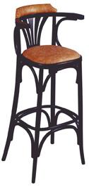 Tabouret de bar - bistrot assise et dos rembourrés_0