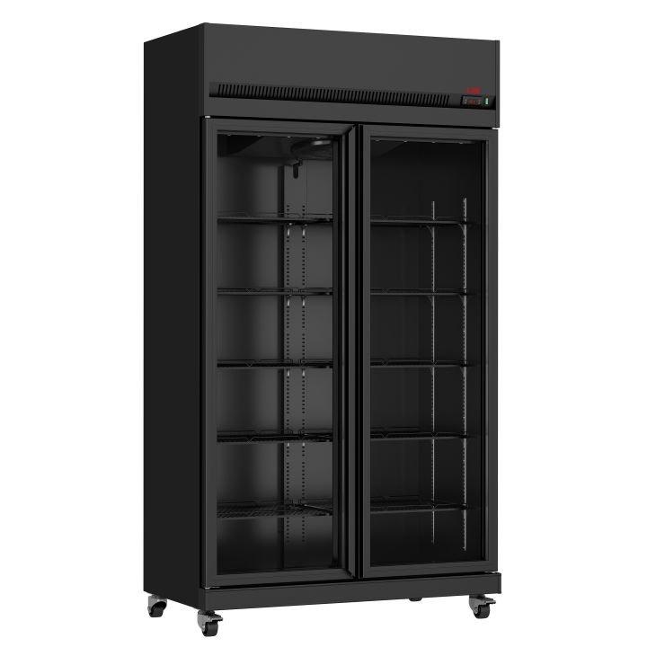 Vitrine réfrigérée Positive, 2 portes vitrées, L2G, +1/+10°C, 405W, 220V - MONO_0