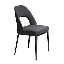 AC ANGEL CERDA Angel Cerdá Chaise en tissu gris foncé 4023C 47 x 50 x 80 - noir textile 8435631001201_0