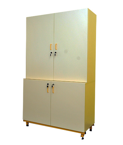 Armoire double-corps à portes battantes hautes & basses - Profondeur 750 mm - Réf ADCPB-2 - BIOLAB_0