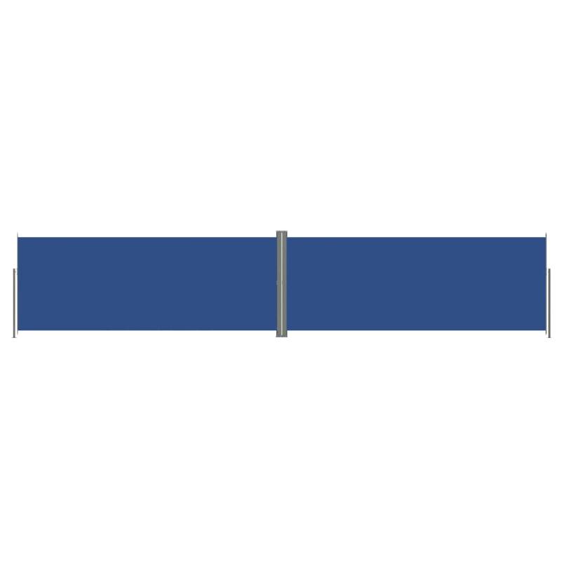 AUVENT PARAVENT STORE BRISE-VUE LATÉRAL RÉTRACTABLE DE PATIO JARDIN TERRASSE BALCON PROTECTION VISUELLE ÉCRAN BLEU 200 X 1000 CM 02_0007146_0