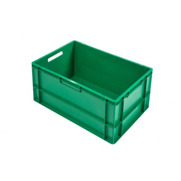 Bac norme Europe 600x400x320 mm - couleur verte - compatible alimentaire - empilable et gerbable_0