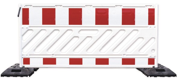 Barrière de chantier en plastique 'Flex' - Cadre galvanisé - Dimensions 2000x1000 mm_0