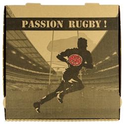 Boîte Pizza Rugby 31 cm - Carton - par 100 - marron en carton 3760394091066_0