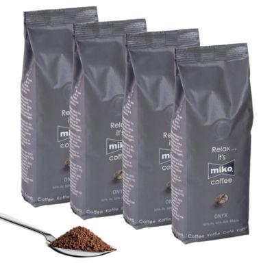 Café moulu Miko Onyx, mélange robusta/ arabica, 4 x 250 g_0