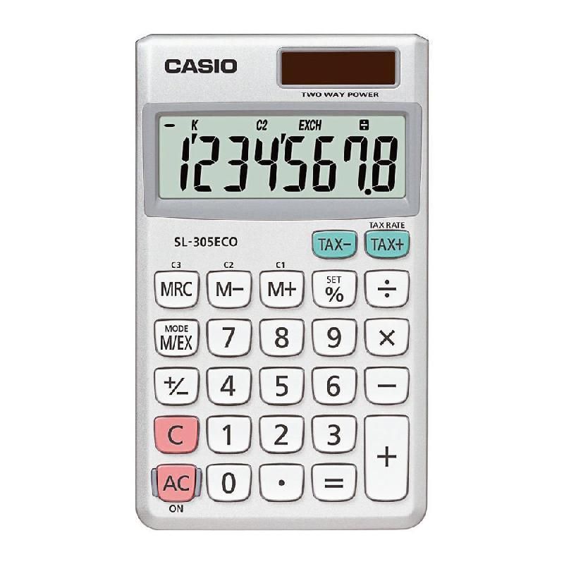 CASIO CALCULATRICE DE POCHE CASIO SL350 ECO - 8 CHIFFRES