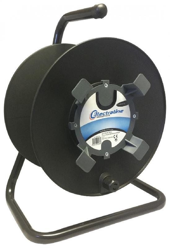 Enrouleur d'irrigation vide jardin - Electraline - plastique noir IP20_0