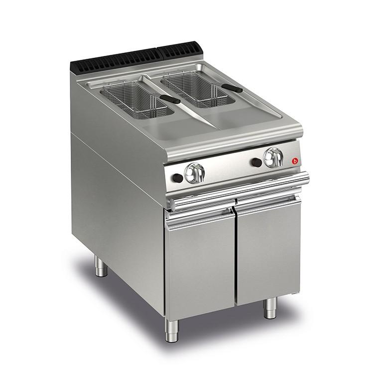 Friteuse professionnel gaz monobloc - 10 + 10 litres - 70QFRIG610_0