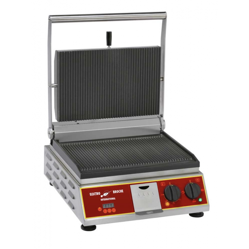 Grill simple électronique avec plaque fonte émaillée 360x240 mm - PREM1_0