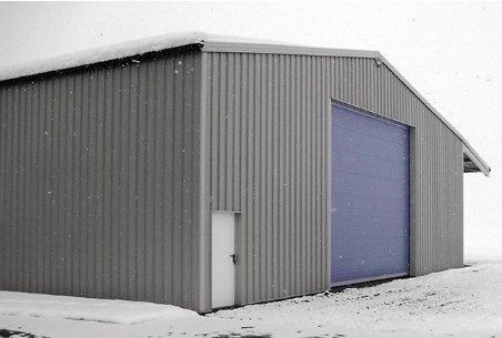 Hangar de stockage métallique en kit pour les zones montagneuses, simple à monter, excellent rapport qualité/prix, GalvAlltitude® 650m_0