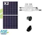 Kit solaire autoconsommation 700W Envertech - panneaux monocristallins demi-cellules avec micro-onduleur EVT720, garantie jusqu'à 25 ans_0