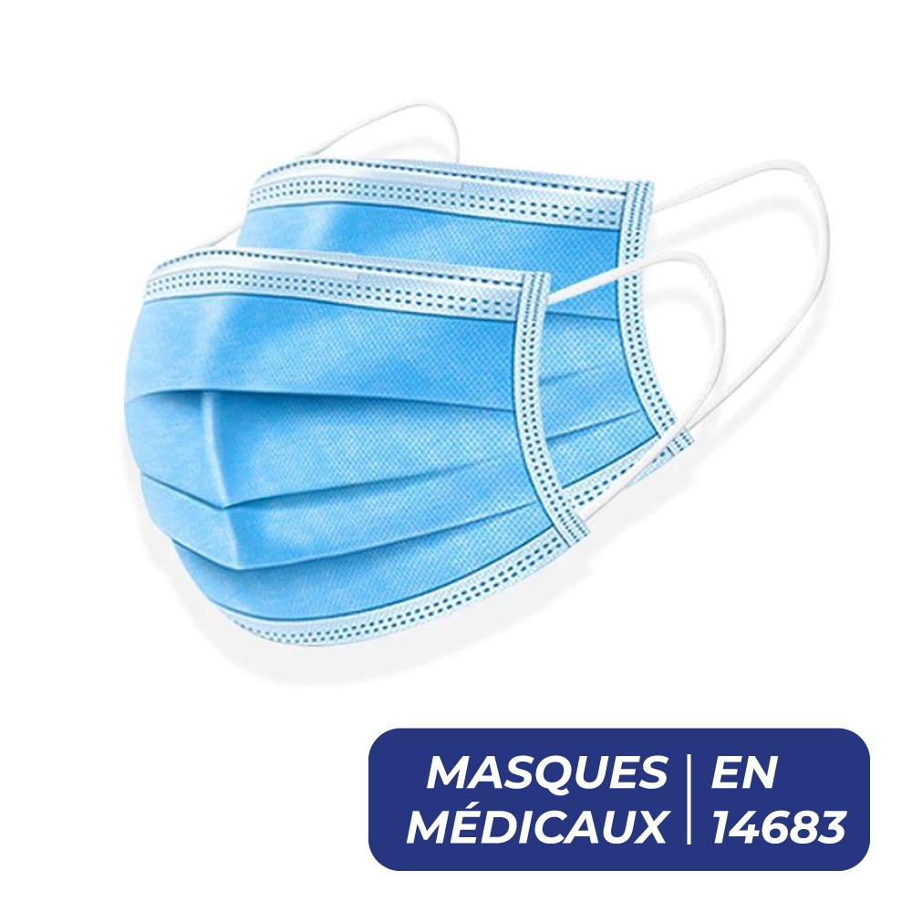 MASQUES MÉDICAUX TYPE II - BOITE DE 50