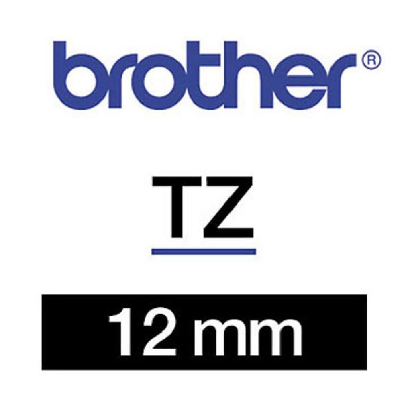 P-TOUCH RUBAN TITREUSE BROTHER - TZE - ÉCRITURE BLANC / FOND NOIR - 12 MM X 8 M - MODÈLE TZE-335