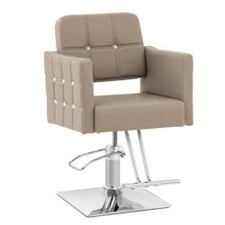 Physa - Physa Fauteuil de Coiffure Cottam avec Repose-Pieds Hauteur d'assise 49-63 cm 150 kg Gris Clair - Fauteuil de Salon de Coiffure - 406285927421_0