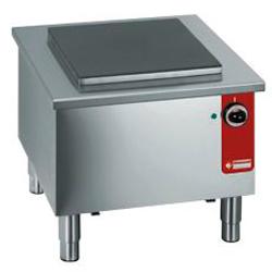 Réchaud bas électrique - plaque en fonte 400x400 mm - acier inox AISI 304 - thermostat de sécurité_0