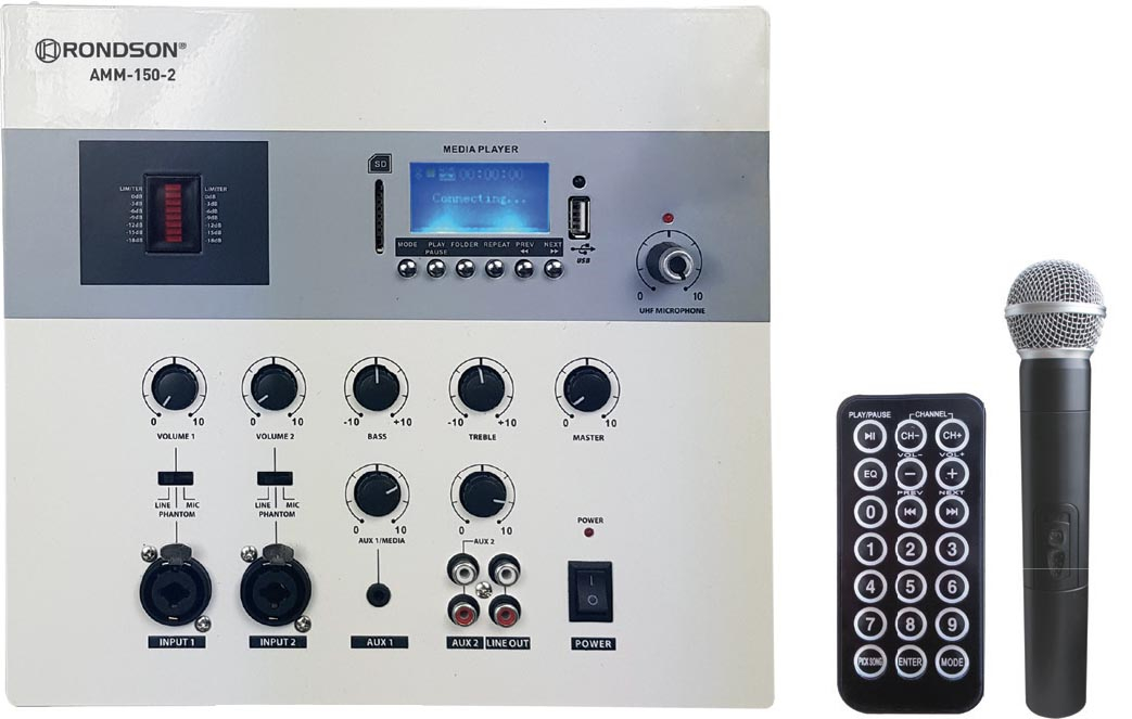 Rondson AMM-150-2 Ampli Mural Bluetooth 150 Watts_0