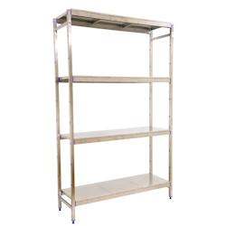 SimonRack Étagère en acier inoxyable initiel SIMONINOX 4 plateaux 1600x860x400 mm (haut x largeur x profondeur) - 8425437073298_0