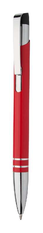 Stylo à bille en aluminium - encre bleue - couleur rouge - poids 18g_0