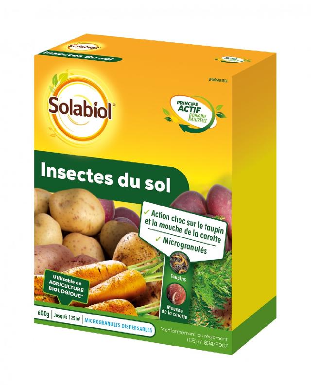 Traitement des insectes sol SOLABIOL, 600g granulés prêt à l'emploi_0