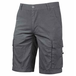 U-Power - Bermuda de travail gris Slim SUMMER Gris Taille 3XL - XXXL gris 8033546366332_0