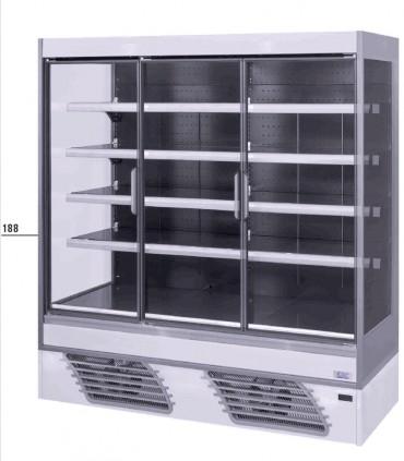 Vitrine verticale positive avec porte, idéal pour chr, traiteurs, boulangeries, pâtisseries et chocolateries - offlip 3 eco 93 iarp_0