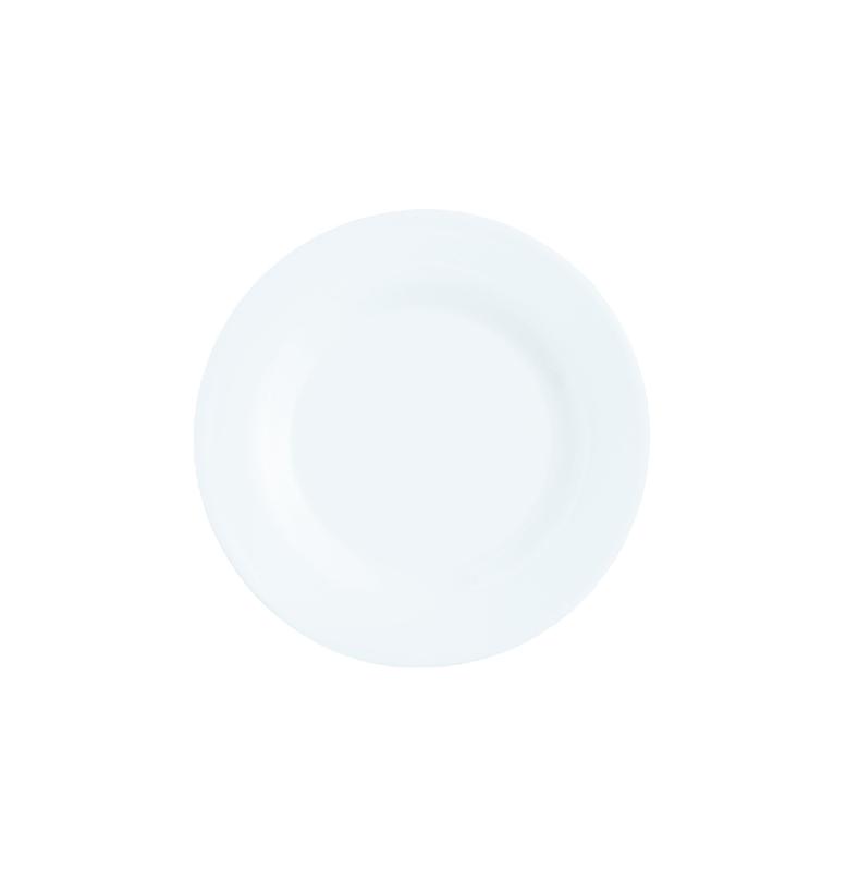 ASSIETTE PLATE ROND BLANC VERRE Ø 20,5 CM INTENSITY WHITE ARCOROC
