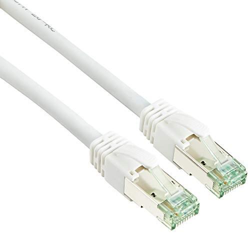 Câble patch NAMBO S/FTP Cat 6A - Premium 10 Gigabit - T138 GHMT (ISO/IEC) - Blanc - Cuivre plein, blindé, gaine LSZH, garantie 25 ans_0