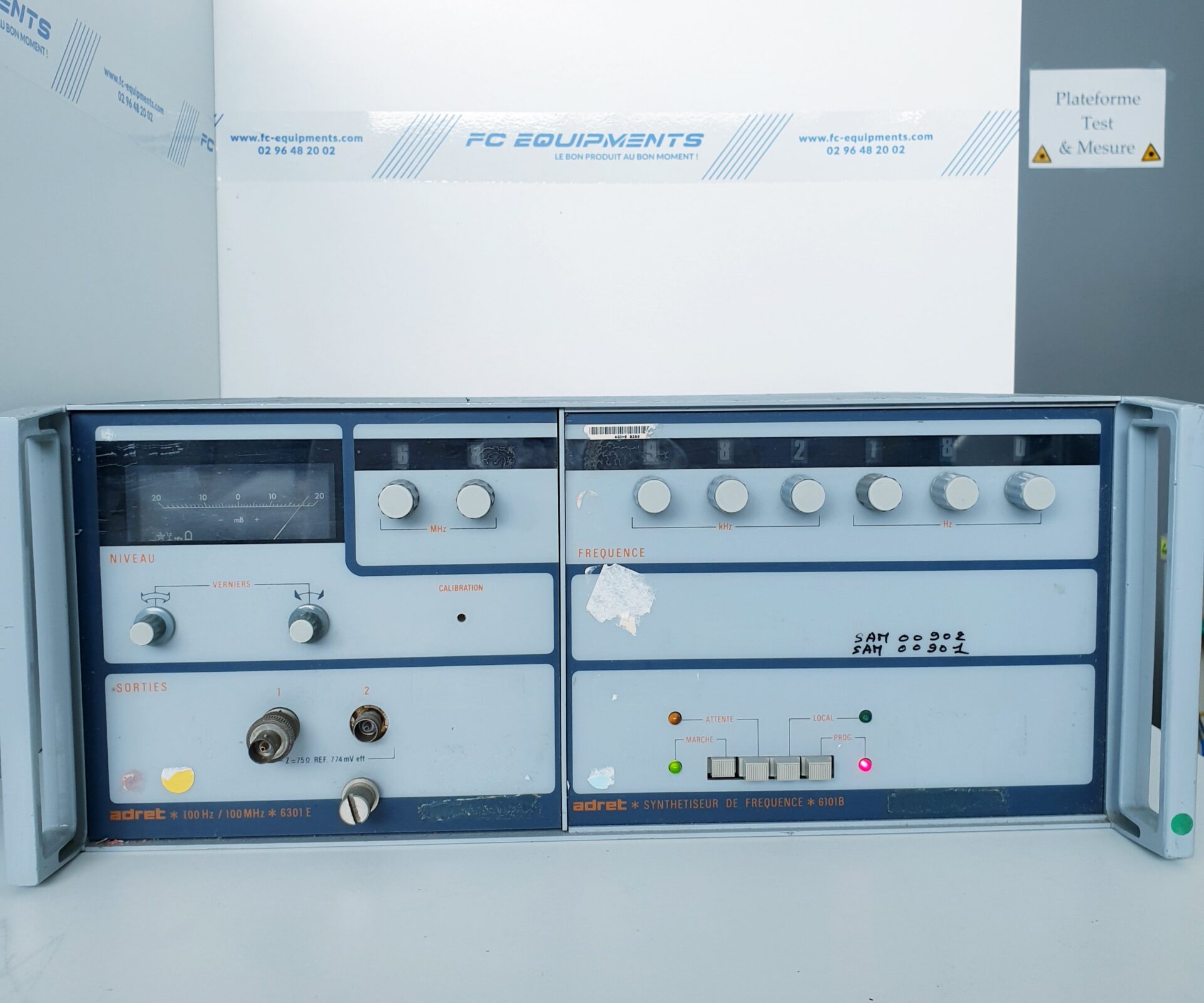6301e - module de synthetiseur de frequence - adret - 100 hz - 100 mhz - générateurs de signaux_0
