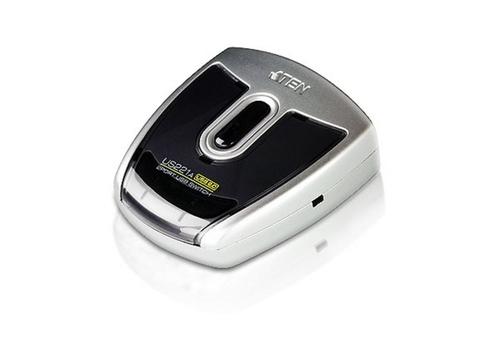 Commutateur électronique USB 2.0 x2 ATEN US221A-AT - 2 PC commutables - Argent_0