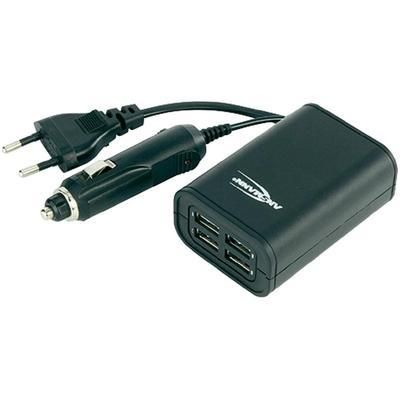 CHARGEUR USB POUR PRISE MURALE, POUR VOITURE ANSMANN 5211013-510 2000 MA 4 X USB 1 PC(S)