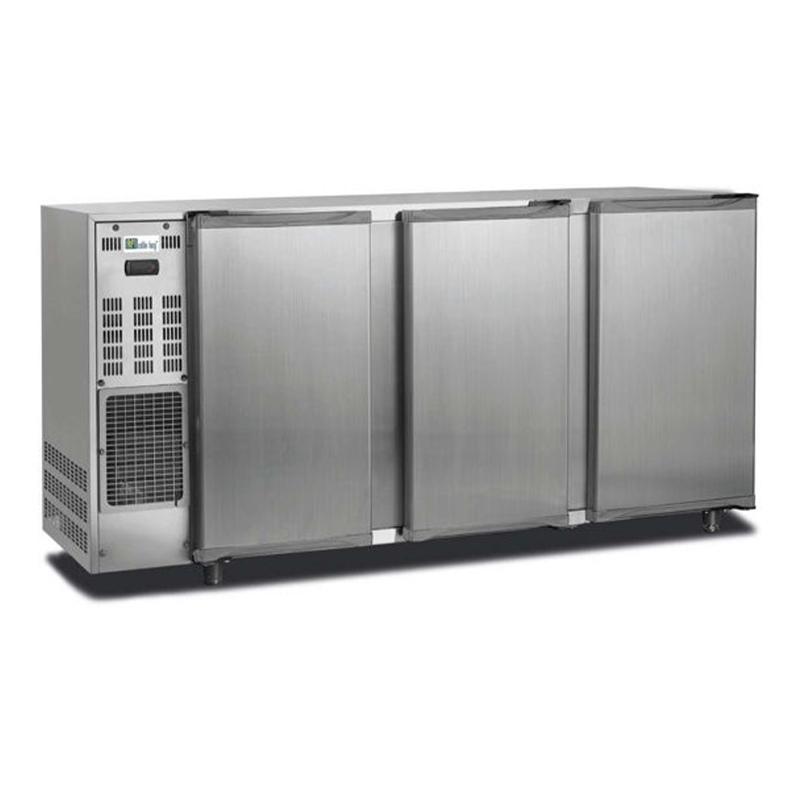 Arrière-bar réfrigéré inox 3 portes pleines battantes température +... - PFGB206I_0