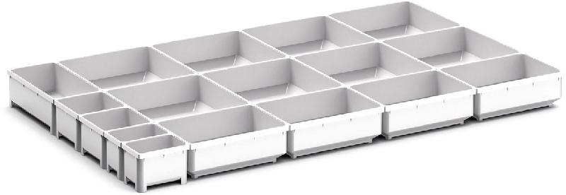 BACS RANGEMENT CUBIO EKK-8575 17 COMPARTIMENTS - BOTT - MANUTAN COLLECTIVITÉS