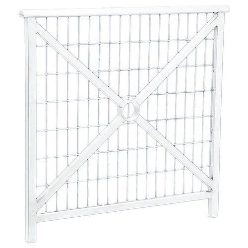 BARRIÈRE LISBONNE 1 M STRUCTURE GRILLAGÉE - ZINC BLANC 9010 - PROCITY