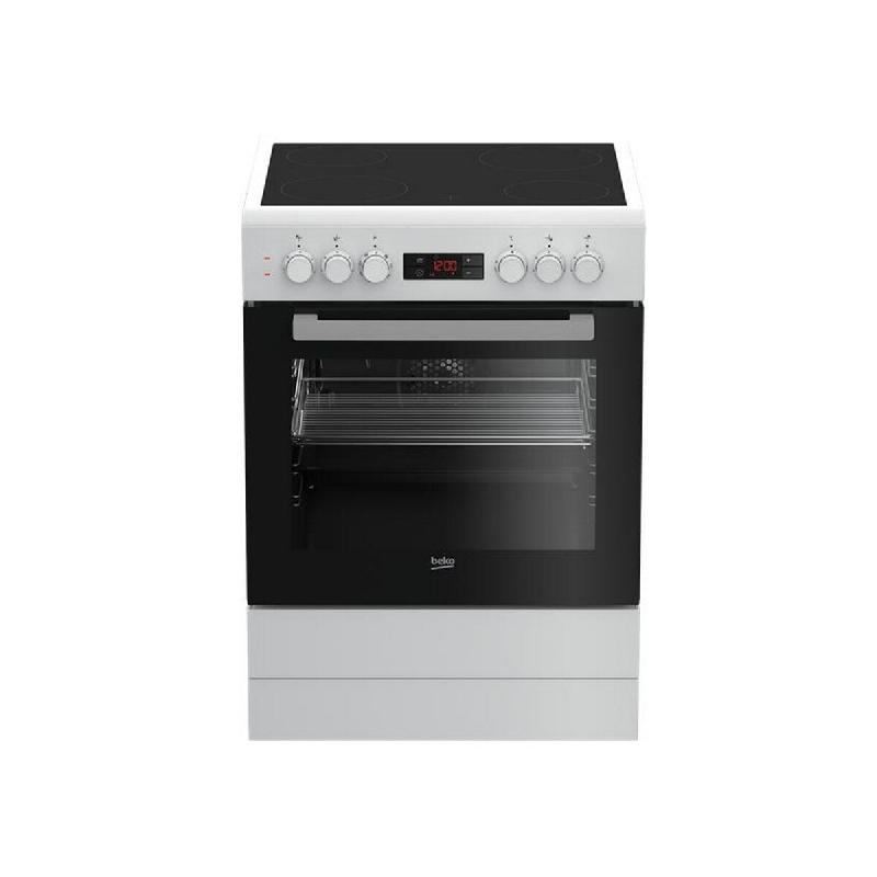 BEKO cuisinière vitrocéramique 72l 4 feux blanc FBE67300WCS - blanc 8690842764486_0