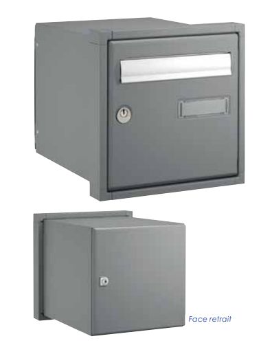 Boîtes aux lettres individuelles Channel Passemur - Decayeux - goulotte anti-vol - à encastrer - acier électrozingué_0