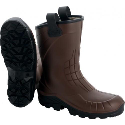 BOTTES DE SÉCURITÉ FOURRÉES - PU AEROTECH S5 CI FO A E SR - MARRON - T45 DELTA PLUS