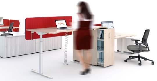 Bureau assis-debout ergonomique réglable électriquement - Hauteur 65-130 cm ou 70-120 cm - Modèle Ergo-Drive_0
