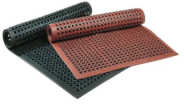 Caillebotis M24/MPR24 - léger, antidérapant, bords biseautés - caoutchouc naturel ou nitrile_0