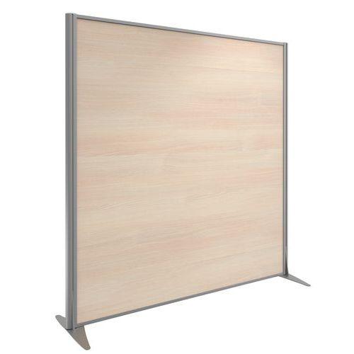 CLOISON KPRIM MÉLAMINÉ ACOUSTIQUE CHÊNE PROFIL ARGENT