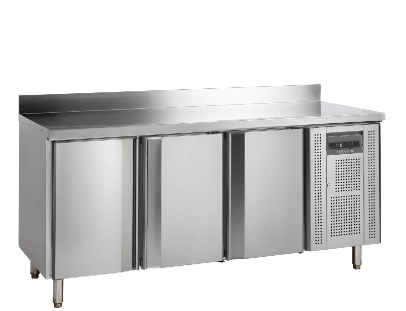 Comptoir pour saladette réfrigéré négative CF7310/-SP 3 portes GN1/1 Inox TEFCOLD_0