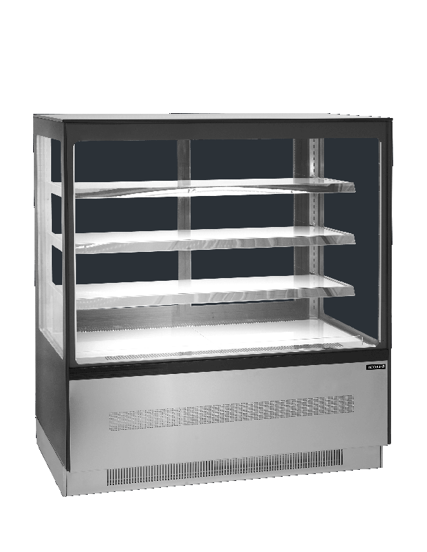 Comptoir réfrigéré TEFCOLD LPD903F/BLACK - vitrine haut de gamme avec façade anti-buée et éclairage LED_0